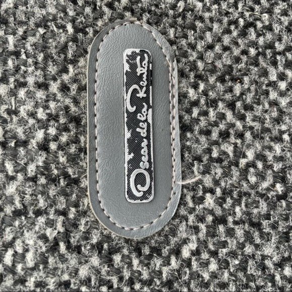 VTG Oscar de la Renta Luggage Suit Case Set gray Tweed rolling on wheels - Picture 4 of 16